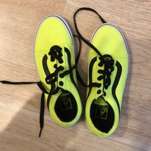 Highlighter yellow vans